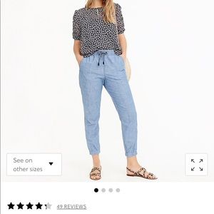 J. Crew point Sur seaside pant